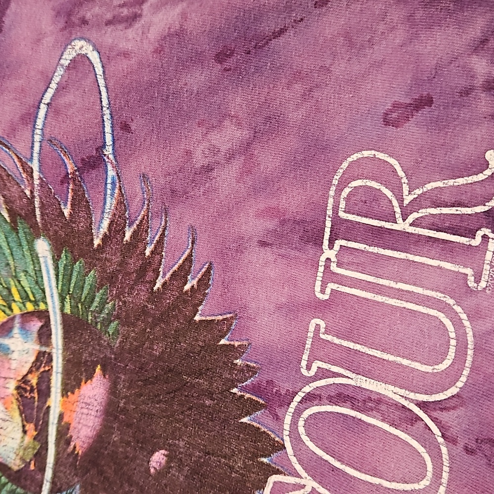 JOURNEY '79 TOUR Purple tie dye graphic tee band merchandise UNISEX Small - Picture 6 of 6